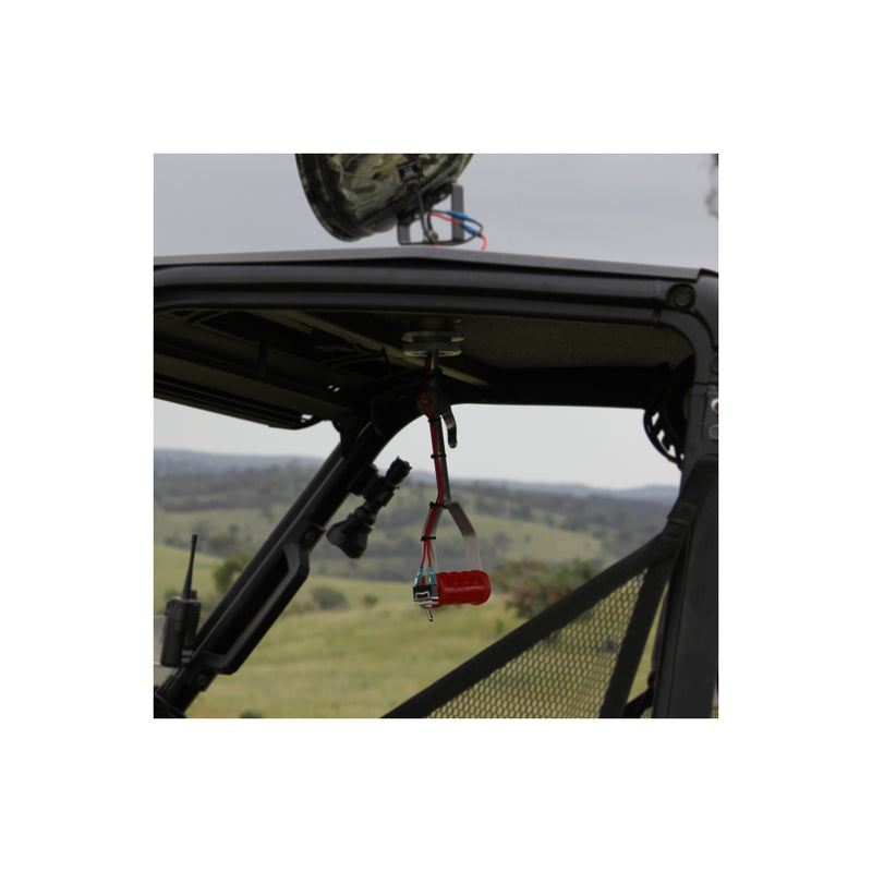 Powa Beam Quick Draw Remote V4 | Image Showing Product Set Up In A  Vehicle. 
