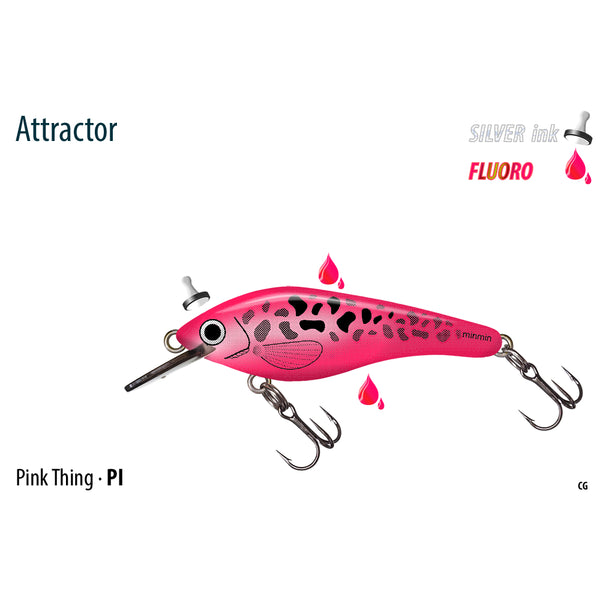 Pink Thing/M50DPI | Predatek MinMin 50 Deep Fishing Lure Image Showing No Logos Or Titles.