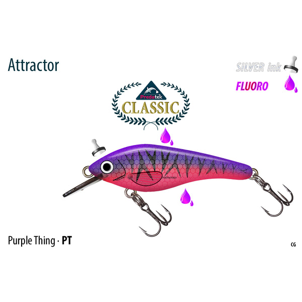 Purple Thing/M50DPT | Predatek MinMin 50 Deep Fishing Lure Image Showing No Logos No Titles.