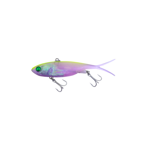 Chartreuse Purple | Profishent Tackle Master Vibe Lures Image Showing No Logos Or Titles.