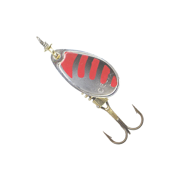 Silver, Red, Black | Rapala Celta Image Showing No Logos Or Titles.
