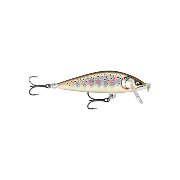 Gilded Brown Trout | Rapala Countdown Elite Lure Image Showing No Logos Or Titles.