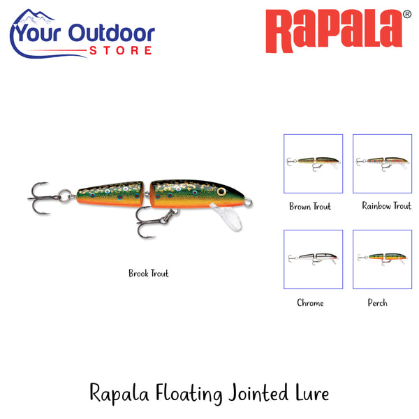Rapala Floating Jointed Lure | Hero Image Sowing All Logos, Titles And Variants.