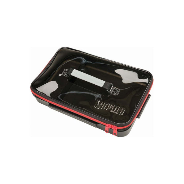 Grey / Black | Rapala Hydro Premium Tackle Bag Image Showing Top View Of Bag Insert, Out Of Bag.