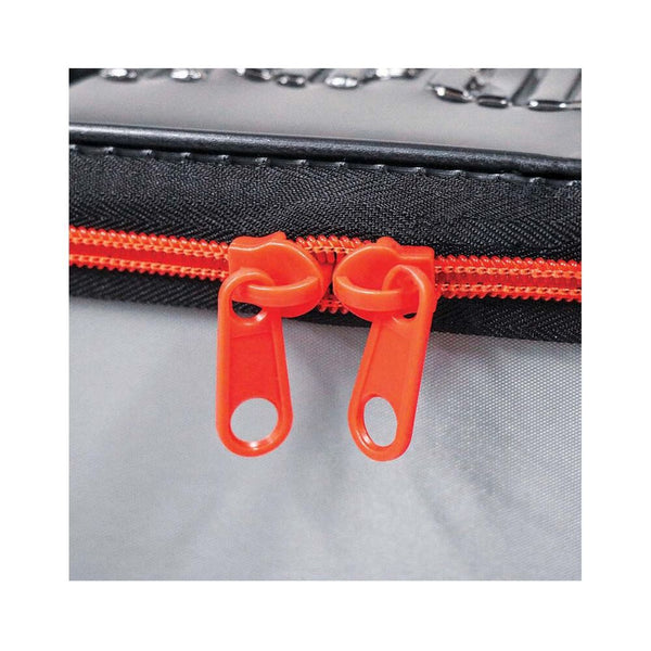Grey / Black | Rapala Hydro Tackle Box Image Showing Close Up View Of The Rustproof Zipper.