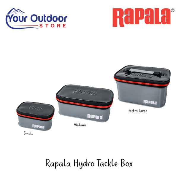 Rapala Hydro Tackle Box | Hero Image Showing All Logos, Titles And Variants.