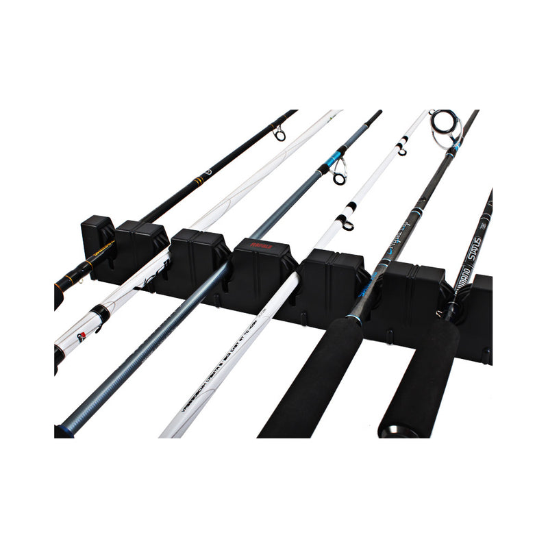 6 | Rapala Lock'n Hold Rod Rack Image Showing Angled View With Rods In Place.