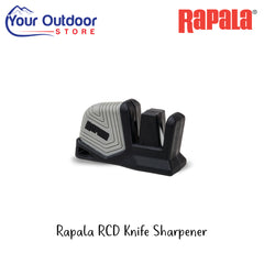 Rapala RCD Knife Sharpener | Hero Image Showing All Logos And Titles.