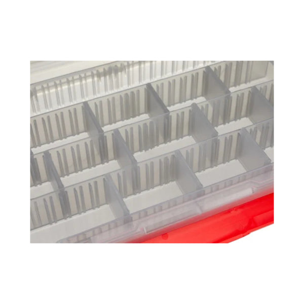3600 / 3700 Rapala Rapstack Tackle Tray Image Showing Close Up of The Dividers.