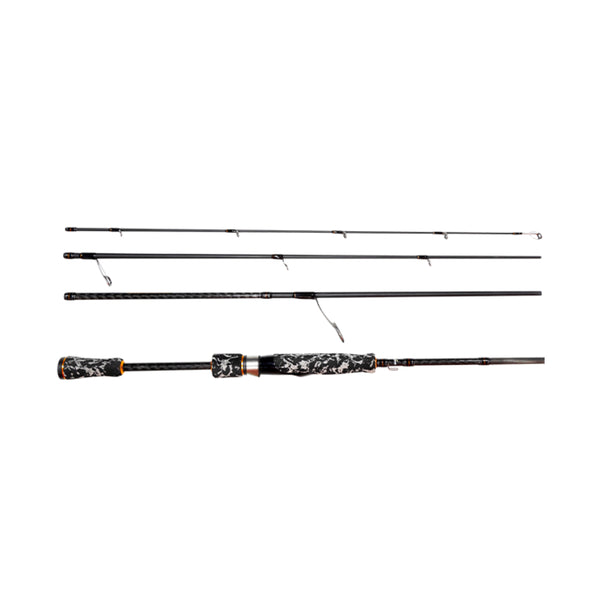 Black- 6'0'' |Rapala Storm Discovery Gen 2 6'0 Ultra Light 1-3kg Spin Rod With Rod Tube Image Showing No Logos Or Titles.