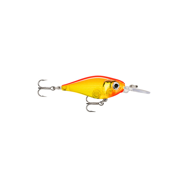 Gold Fluroscent Red | Rapala X-Light Shad  Lure Image Showing No Logos Or Titles.