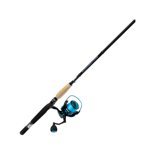 Blue / Black | Rapala X-Stick pro 7' Medium Combo With 30LB Braid Image Showing No Logos Or Titles.