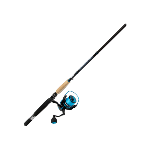Black / Blue | Rapala X-Stick Pro 6'6'' Combo With 10lb Braid Image Showing No Logos Or Titles.