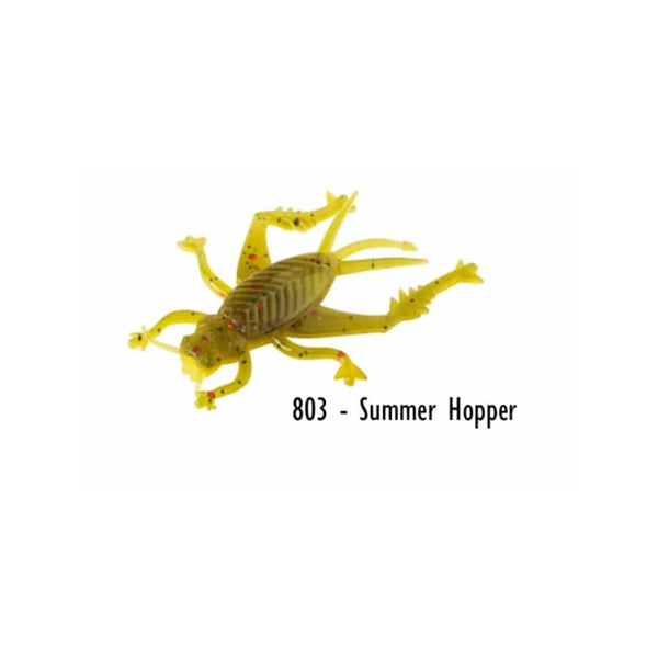 6 Pack / Summer Hopper | Rebel Live Flex Hopper Soft Plastic Lure Image Showing No Logos Or Titles.