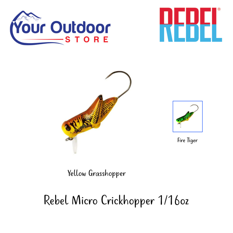 Rebel Micro Crickhopper. Hero Image Showing Logos and Title