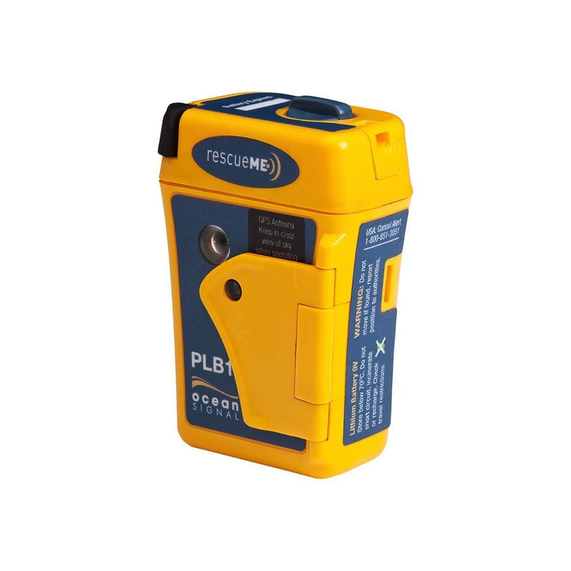 Yellow | Rescue Me PLB1 Image Showing Angled Front View.