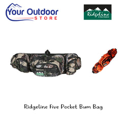 Ridgeline Five Pocket Bum Bag | Hero Image Showing Logos And Titles, And Colour Options