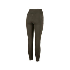 Ridgeline Women's Infinity Leggings | Dark Olive Image Showing Back Of Leggings.