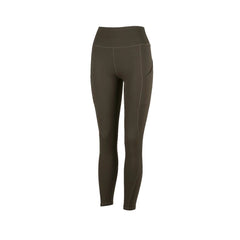 Ridgeline Women's Infinity Leggings | Dark Olive Image Showing Front Of Leggings No Logos And No Titles.