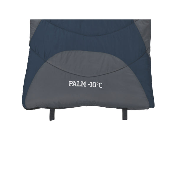 Blue / Grey | Roman -10 Deg Sleeping Bag Image Showing Close Up View Of The Foot End Of The Sleeping Bag.