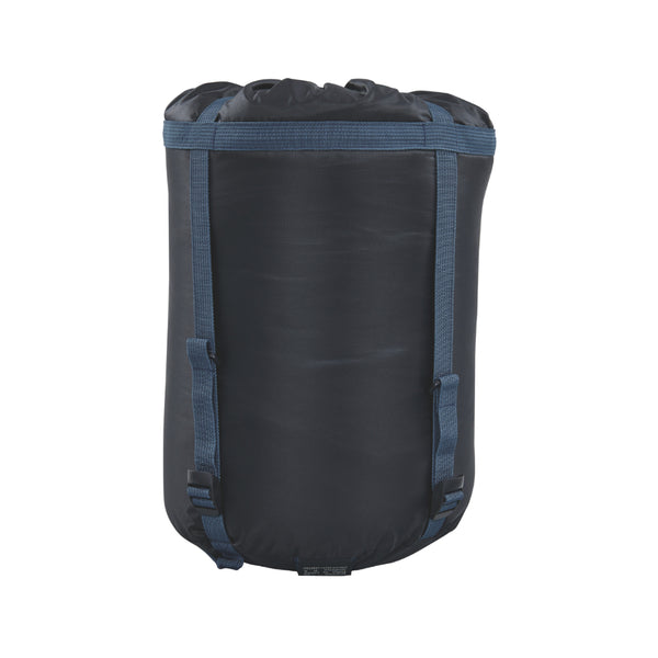 Blue / Grey | Roman Palm -10 Deg Sleeping Bag Image Showing Full View Of The Compression Sack.