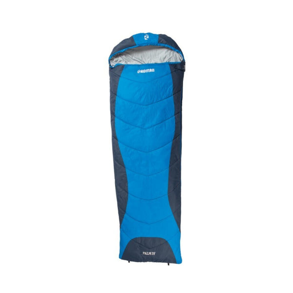 Blue | Roman Palm IV Sleeping Bag Top View. 