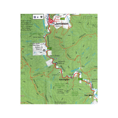 Rooftop's Big River-Rubicon-Sheepyard Flat Forest Activities Map | Image Showing Close Up View Of Map.
