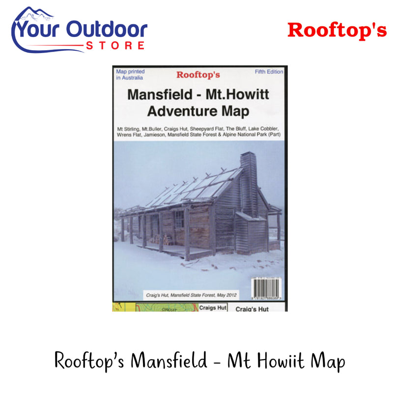 Rooftop's Mansfield - Mt Howiit Map | Hero Image Showing All Logos And Titles.