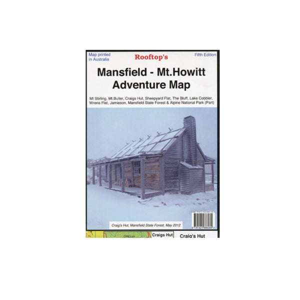 Rooftop's Mansfield Mt Howitt Map | Image Showing No Logos Or Titles.