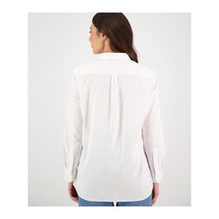 White | Swanndri Catalina Shirt - Back View.