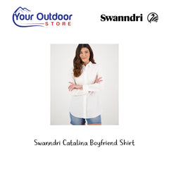 Swanndri Catalina Boyfriend Shirt. Hero Image Showing Logos and Title. 