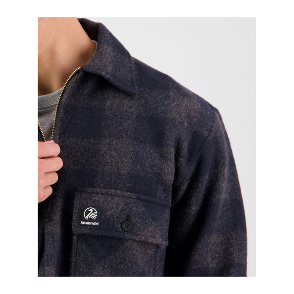 Coal Check | Close Up Of Shoulder and Pocket.