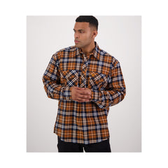 Kauri | Swanndri Men's Egmont Half Button Flannelette Shirt Image Showing No Logos Or Titles.