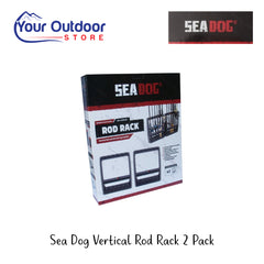 Sea Dog Vertical Rod Rack 2 Pack | Hero Image Showing All Logos And Titles.