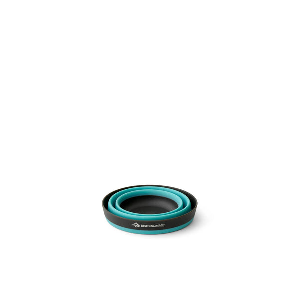 Light Blue | Sea To Summit Frontier Ultralight Collapsible Cup Image Showing Cup Collapsed.