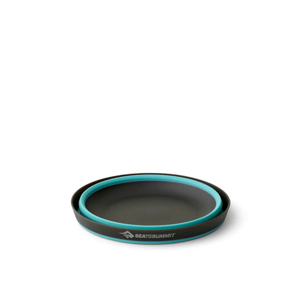 Large/Light Blue | Sea To Summit Frontier Ultralight Collapsible Bowl Image Showing Bowl Collapsed.
