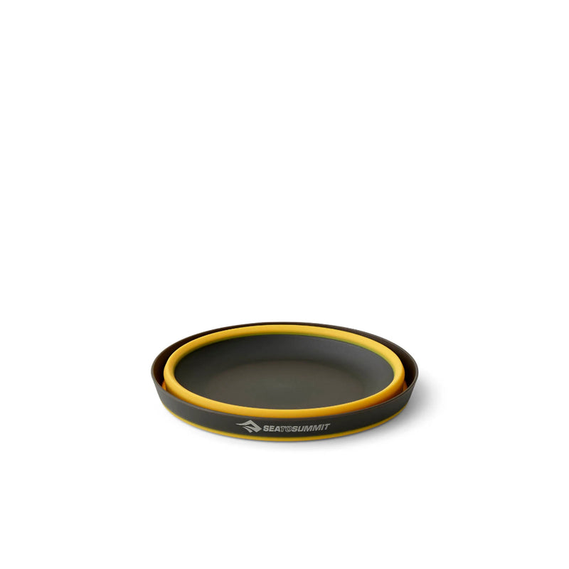 Medium/Yellow | Sea To Summit Frontier Ultralight Collapsible Bowl Image Showing Collapsible Bowl Collapsed.