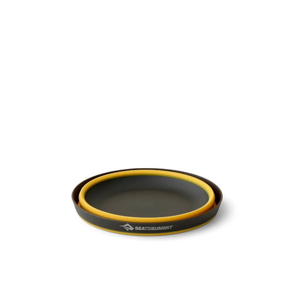 Large/Yellow | Sea To Summit Frontier Ultralight Collapsible Bowl Image Showing Bowl Collapsed.