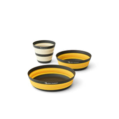 3 Piece | Sea To Summit Frontier Ultralight Collapsible Dinnerware Set Image Showing No Logos, Titles Or Variants.
