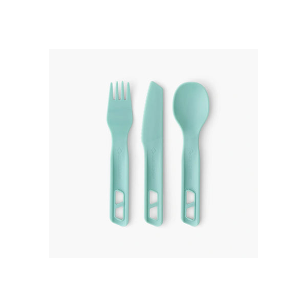 Blue | Sea To Summit Passage 3 Piece Cutlery Set Image Showing No Logos, Titles, Or Variants.