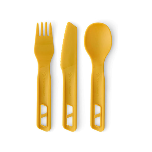 Yellow | Sea To Summit Passage 3 Piece Cutlery Set Image Showing No Logos, Titles Or Variants.