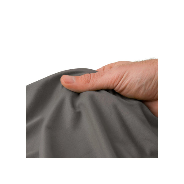 Black | Sea To Summit Pocket Towel Image Showing Close Up View, Of The Fabric.