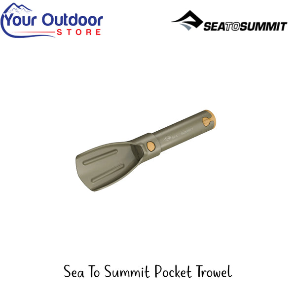 Sea To Summit Pocket Trowel Image Showing All Logos And Titles.