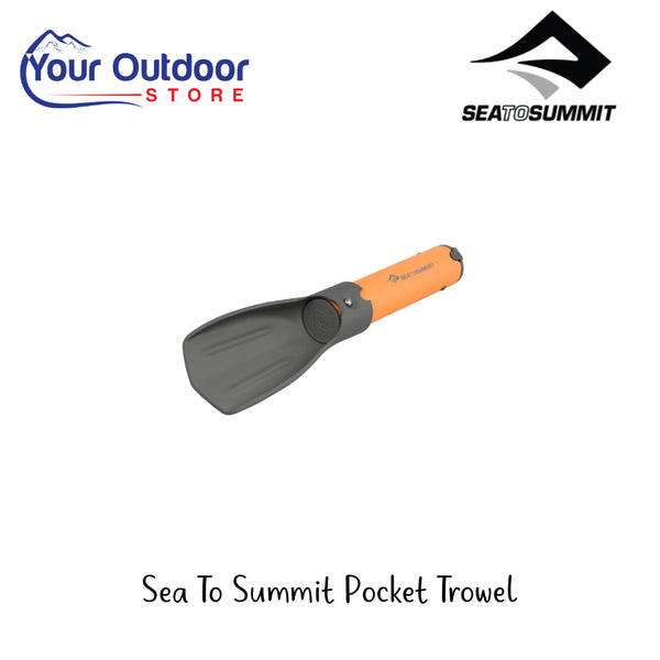 Sea To Summit Pocket Trowel | Hero Image Showing All Logos And Titles.