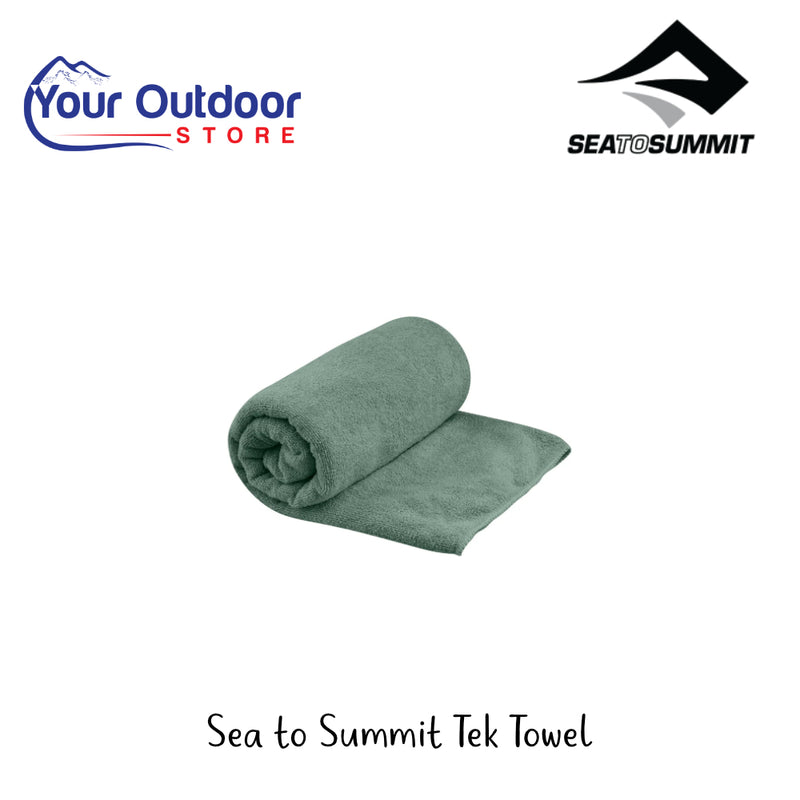 Sea To Summit Trek Towel | Hero Image Showing All Logos And Titles.
