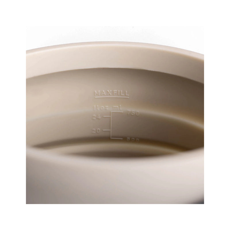 1.1 L / White | Sea To Summit Frontier Ultralight Collapsible Kettle Image Showing Close Up View Of Internal Fill Line.