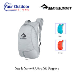 Sea To Summit Ultra Sil Daypack | Hero Image Showing All Logos, Titles And Variants.
