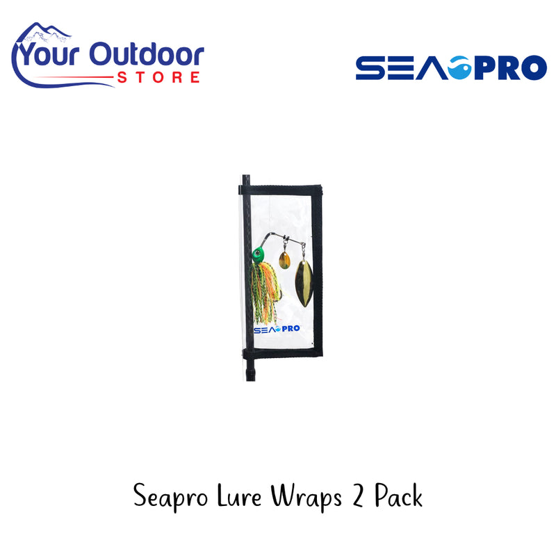Seapro Lure Wraps 2 Pack | Hero Image Showing All Logos And Titles.