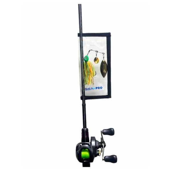 Seapro Lure Wraps 2 pack | Image Showing The Lure Wrap In A Rod With The Lure Inside.
