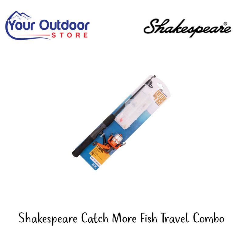 Shakespeare Catch More Fish Travel Combo | Hero Image Showing All Logos And Titles.